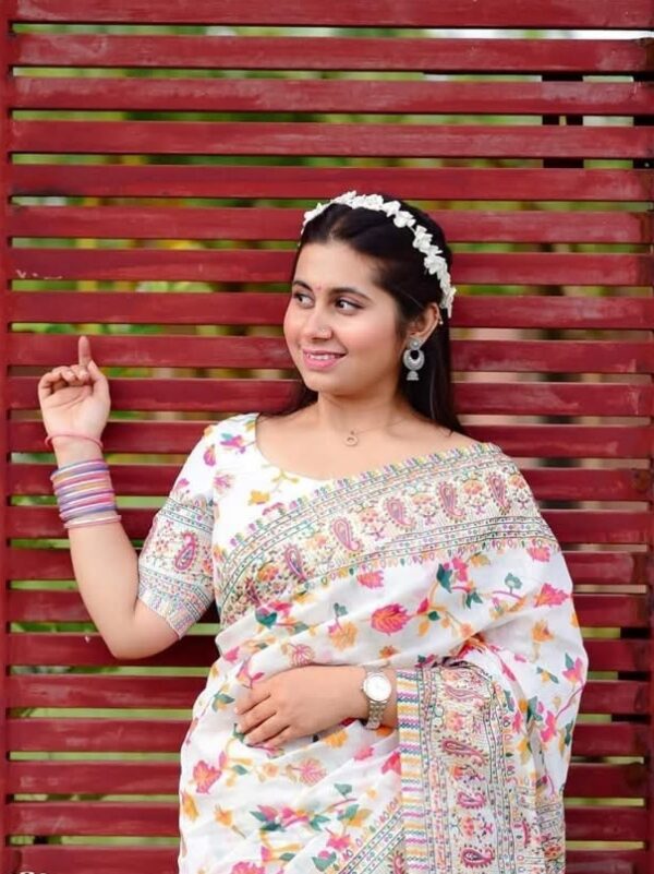 প্রিমিয়াম হাফ সিল্ক শাড়ি কম্বো ১০১ - Image 2